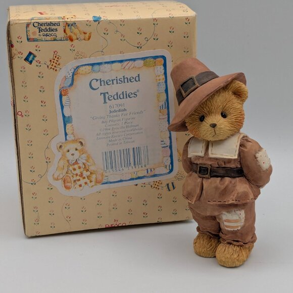 Cherished Teddies Jedediah "Giving Thanks for Friends" 1994 (617091) - Picture 2 of 11
